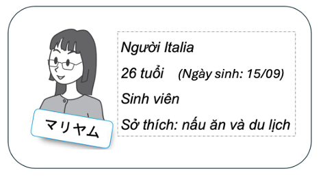Tranh gợi ý JPD113 — bộ câu hỏi 1: Tên của người này là gì?