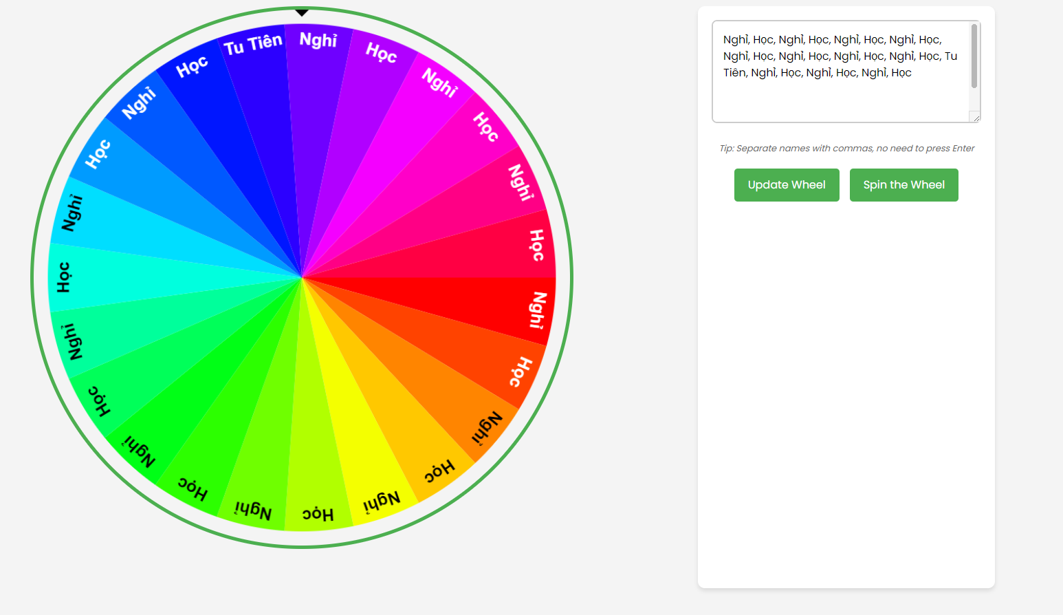 Wheel of Names